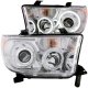 Toyota Tundra 2007-2013 Clear Projector Headlights with CCFL Halo