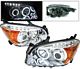 Toyota RAV4 2006-2008 Clear Projector Headlights Halo LED