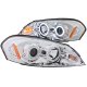 Chevy Impala 2006-2011 Clear Projector Headlights with CCFL Halo and LED