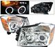 Nissan Titan 2004-2007 Clear Projector Headlights CCFL Halo LED