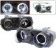 Acura Integra 1994-1997 Anzo Black Dual CCFL Halo Projector Headlights