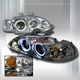 Honda Civic Sedan 1992-1995 Clear Projector Headlights Halo