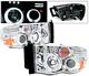 Dodge Ram 2002-2005 Clear Dual CCFL Halo Projector Headlights