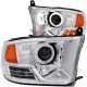 Dodge Ram 2009-2018 Projector Headlights Chrome CCFL Halo