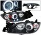 Mazda 3 Sedan 2004-2009 Black Projector Headlights Halo