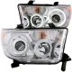 Toyota Sequoia 2008-2015 Clear Projector Headlights with CCFL Halo
