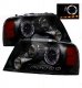 Ford F150 2004-2008 Black Projector Headlights with Halo and LED