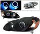 Toyota Corolla 2003-2008 Black Projector Headlights Halo