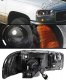 GMC Yukon Denali 2001-2006 TYC Black Projector Headlights