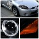 Mitsubishi Eclipse 2006-2012 Black Dual Halo Projector Headlights with LED