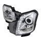 Cadillac CTS 2003-2007 Chrome Projector Headlights Halo LED DRL