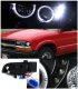 Chevy S10 Pickup 1998-2004 Black Projector Headlights Halo LED
