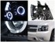 Chevy Avalanche 2007-2013 Smoked Halo Projector Headlights LED Eyebrow