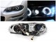 Chevy Camaro 1998-2002 Black Halo Projector Headlights with LED