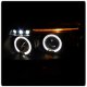 VW Passat 1997-2000 Black Halo Projector Headlights with LED