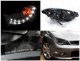Subaru Impreza 2006-2007 Black Halo Projector Headlights with LED
