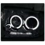Lincoln Mark LT 2006-2008 Clear Dual Halo Projector Headlights with LED