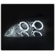 Honda Accord 1998-2002 Clear Halo Projector Headlights with LED