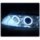 Toyota Corolla 1993-1997 Clear Halo Projector Headlights with LED