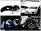Nissan Sentra 2000-2003 Black Halo Projector Headlights with LED