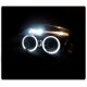 Mitsubishi Eclipse 2006-2012 Black Dual Halo Projector Headlights with LED