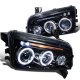 Dodge Charger 2005-2010 Smoked Projector Headlights with LED
