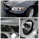 BMW 3 Series Sedan 2006-2008 Chrome Projector Headlights Halo LED DRL