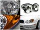 Hyundai Sonata 2002-2005 Chrome Projector Headlights