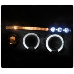 Dodge Ram 2500 1994-2001 Clear LED Eyebrow Projector Headlights with Halo