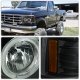 Ford F250 1992-1996 Black Halo Projector Headlights