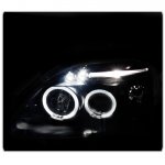 Honda Civic 1996-1998 JDM Black Dual Halo Projector Headlights with LED
