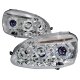 VW Jetta 2006-2009 Clear Dual Halo Projector Headlights with LED