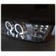 Ford Mustang 1994-1998 Clear Halo Projector Headlights with LED