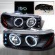 GMC Sierra 1999-2006 Black Halo Projector Headlights with LED
