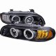 BMW 5 Series 2001-2003 Black Halo Projector Headlights with LED Signal Lights