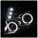 Chevy Suburban 2007-2014 Clear Halo Projector Headlights LED Eyebrow