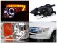 Ford Edge 2007-2010 Chrome Projector Headlights Halo LED DRL