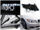 BMW 3 Series Sedan 2006-2008 Chrome Halo Projector Headlights LED