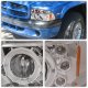 Dodge Durango 1998-2003 Clear Dual Halo Projector Headlights with LED