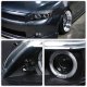 Scion tC 2005-2007 Black Dual Halo Projector Headlights with LED