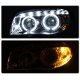 BMW 128i 2008-2013 E82 E88 Clear Halo Projector Headlights with LED