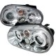 VW Golf 1999-2005 Clear Dual Halo Projector Headlights