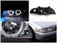 BMW 5 Series 2001-2003 Chrome Projector Headlights Halo LED