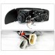GMC Yukon XL 2000-2006 Smoked Projector Headlights Halo LED