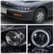 Honda Accord 1994-1997 Smoked Halo Projector Headlights with LED