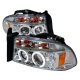 Dodge Dakota 1997-2004 Clear CCFL Halo Projector Headlights with LED