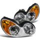 Hyundai Sonata 2002-2005 Chrome Projector Headlights