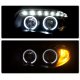BMW 128i 2008-2013 E82 E88 Black Halo Projector Headlights with LED