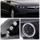 Honda Civic Sedan 2006-2011 JDM Black Dual Halo Projector Headlights with LED