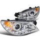 Subaru Impreza 2006-2007 Clear Halo Projector Headlights with LED